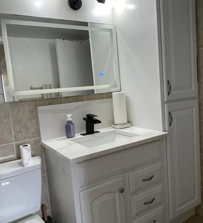 Renovated bathroom vanity — Butler project